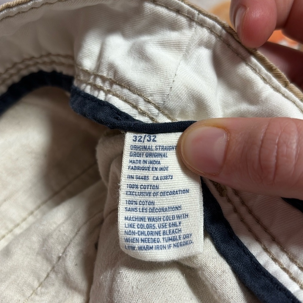American Eagle Outfitters Dark Khaki Original Straight Pants 32x32 - Picture 6 of 11